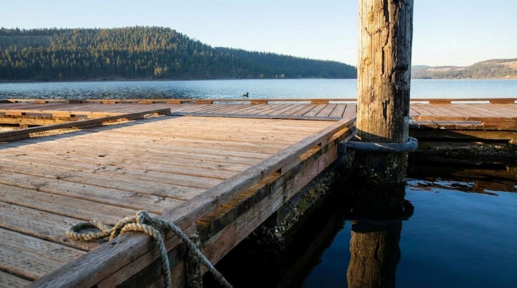 cedar floating dock maintenance North Idaho